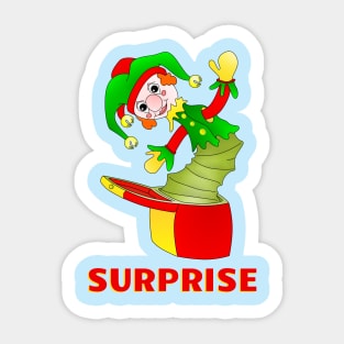 SURPRISE Jack in the Box Sticker